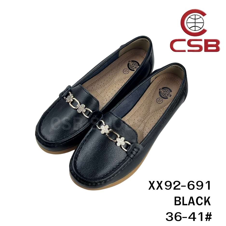 CSB รุ่น XX92-691 รองเท้าแฟชั่นผู้หญิง  ด้านหน้าติดอะไหล่เงินตกแต่งด้วยคริสตัส ราคา ถูกที่สุด ดีลบีเคเค แกลเลอรีภาพที่ 4