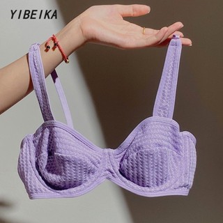 ชุดชั้นใน บราไร้โครง เสื้อในครึ่งเต้า เซ็ตชุดชั้นใน ผ้าถัก ป…