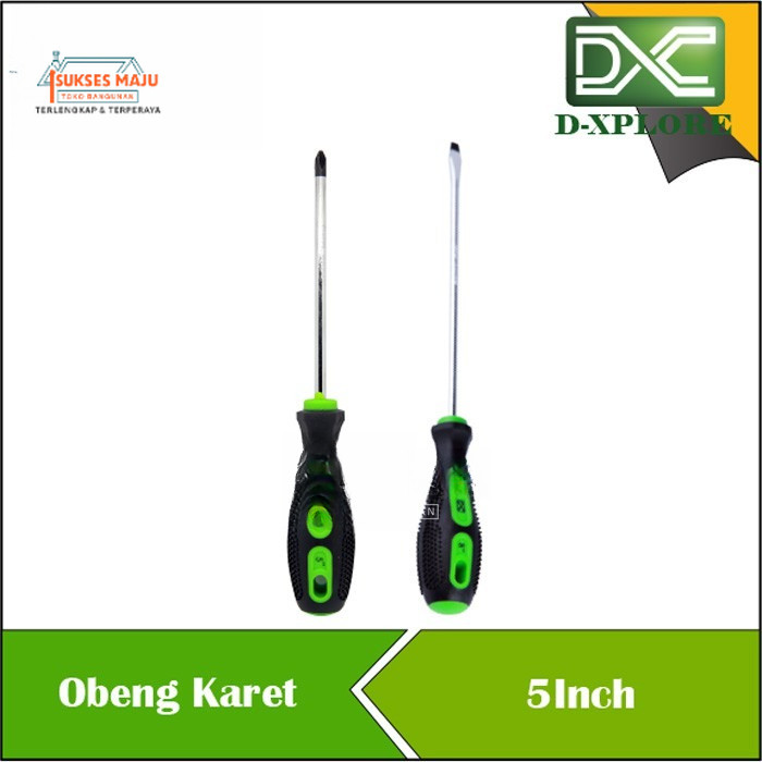 D-XPLORE 5 นิ้ว PLUS MINUS RUBBER SCREWDRIVER
