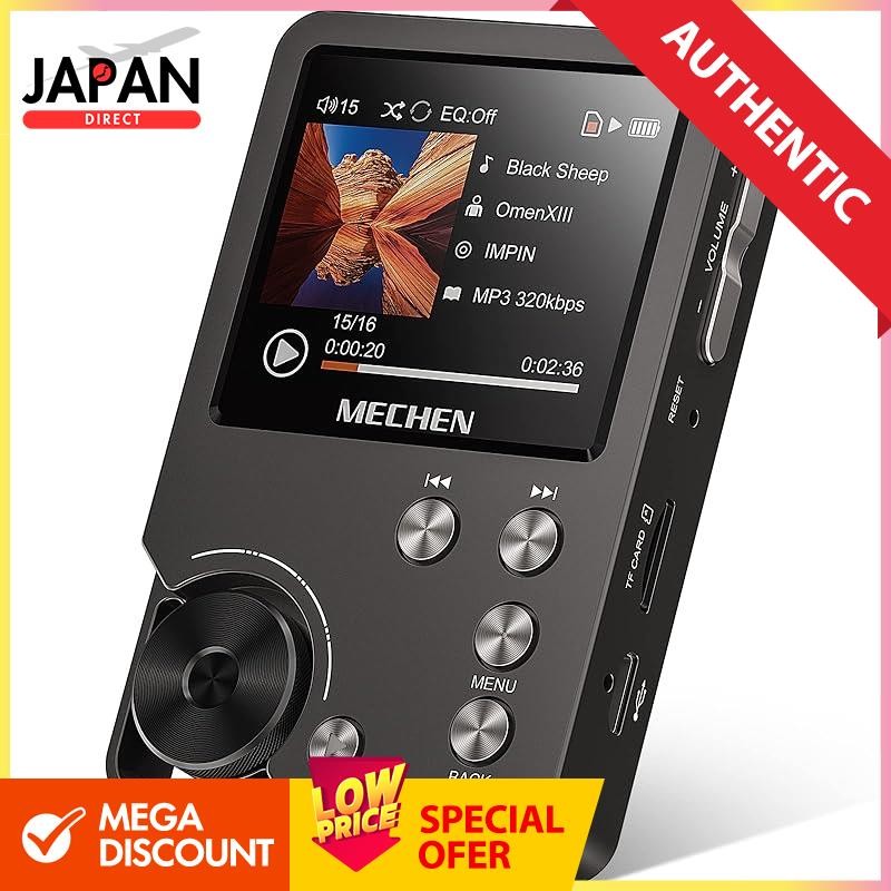 MECHEN HIFI MP3 Player Hi-Res Music Player HiFi Lossless Audio Player with 64GB MicroSD Card, Expand