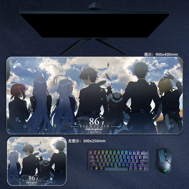 อะนิเมะ 86 Eighty หกแผ่นรองเมาส์ Vladilena Shinei ขนาดใหญ่ XXL Mousepad แป้นพิมพ์คอมพิวเตอร์ Padding มังงะอุปกรณ์เสริมสําหรับเล่นเกมโต๊ะ Mat ราคา ถูกที่สุด ดีลบีเคเค แกลเลอรีภาพที่ 2