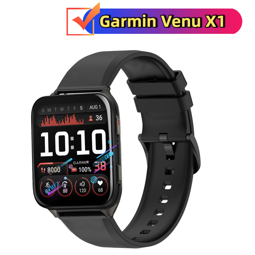 สาย Garmin Venu X1 สายซิลิโคนสําหรับ Garmin Venu X1 smart watch strap สายนาฬิกา สายรัดข้อมือกีฬา