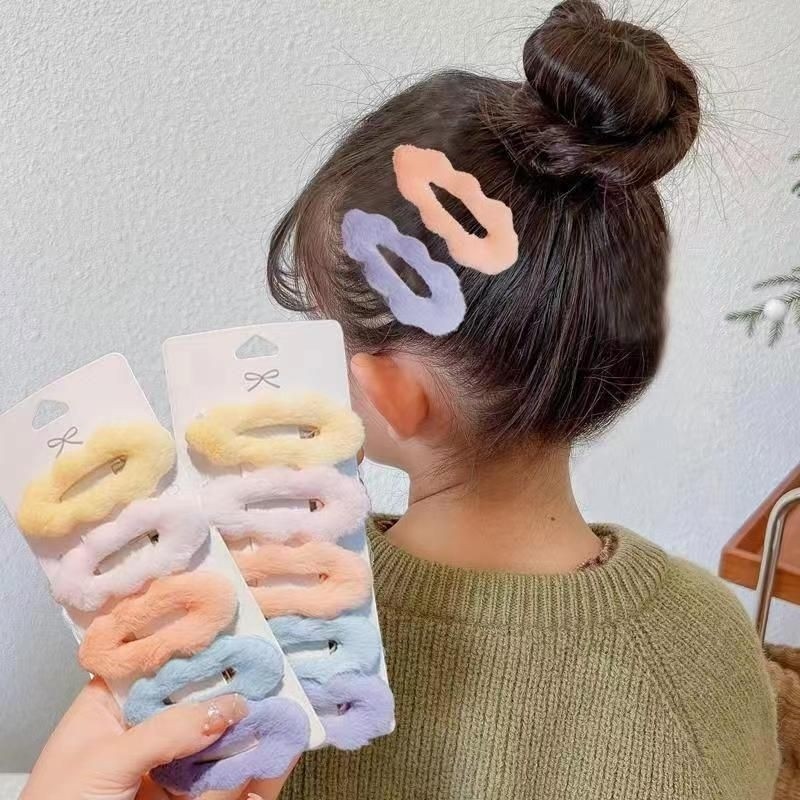 กิ๊ฟขนปุยเมฆ ขนาดใหญ่ 7.5×3.5 ซม. มี 5 สีให้เลือก พร้อมส่งจากไทย