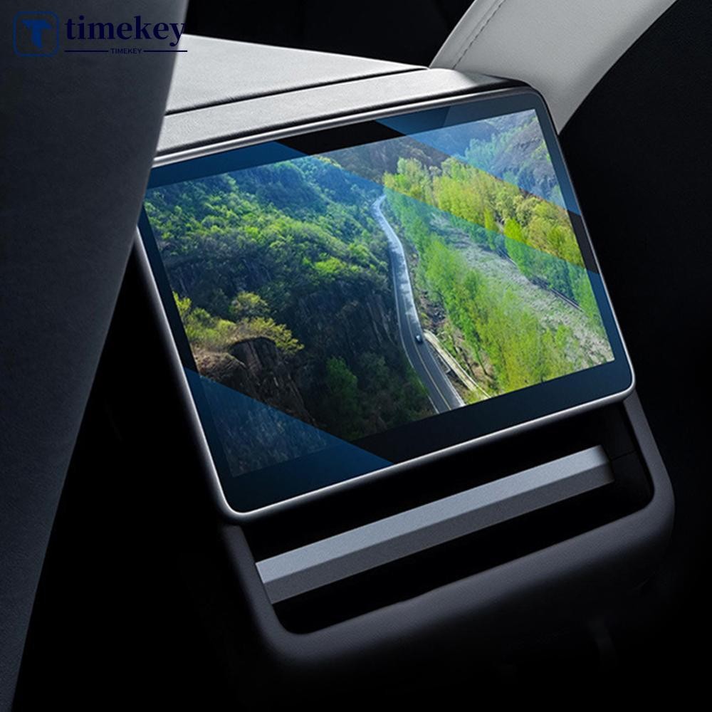 TME รถด้านหลังควบคุมศูนย์หน้าจอสัมผัสฟิล์มป้องกันฟิล์มกระจกนิรภัยสําหรับ Tesla รุ่น 3 Highland รุ่น 