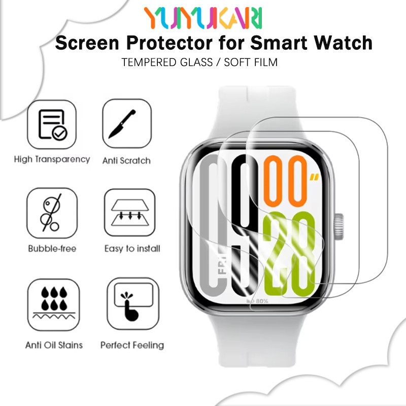 ป้องกัน Gores กระจกนิรภัย / ฟิล์มอ่อนสำหรับ for Smartwatch Garmin Forerunner 165/55/158 ตัวป้องกันหน้าจอ TPU เต็ม