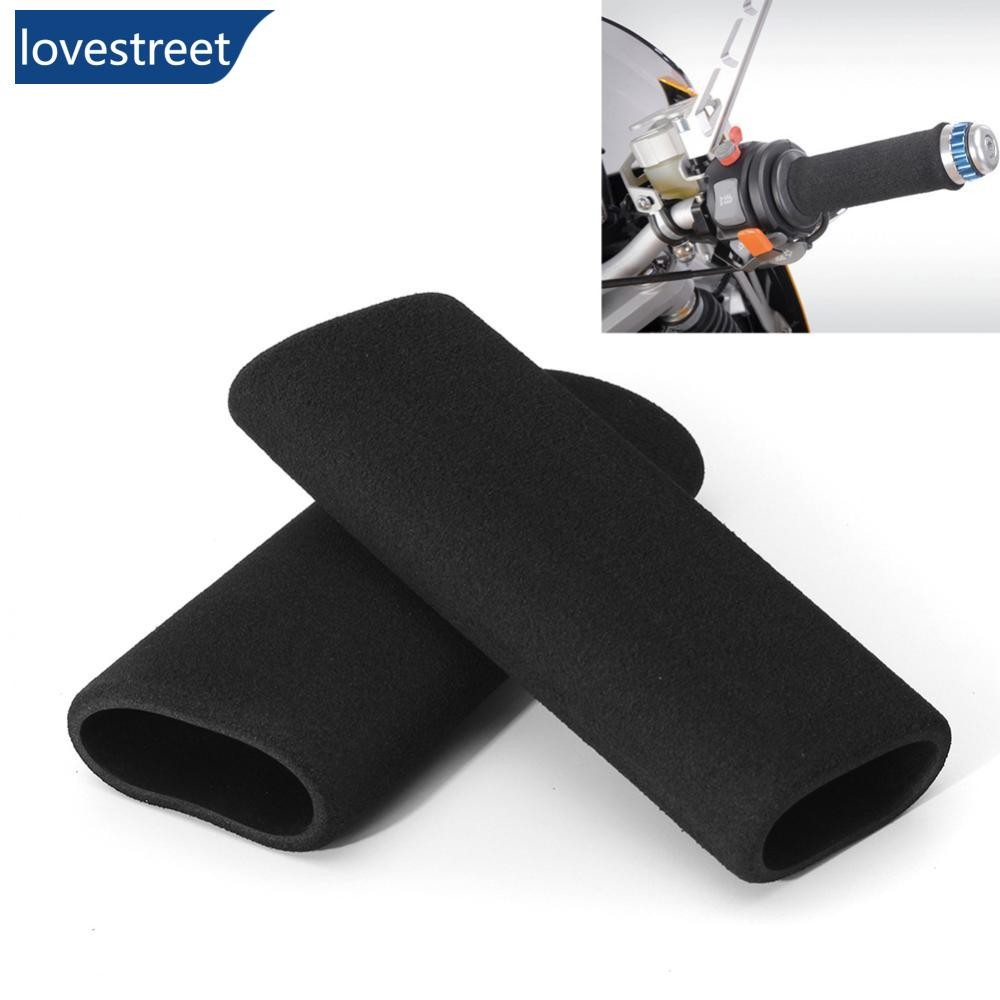 LOVESTREET 2 ชิ้นรถจักรยานยนต์ Anti-Slip Handlebar Handle Grip โฟมสําหรับ BMW R1250GS ADV R1200GS/AD