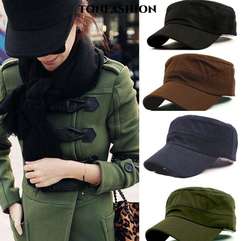 TONFASHION หมวกธรรมดา Vintage Cadet Outdoor Adjustable