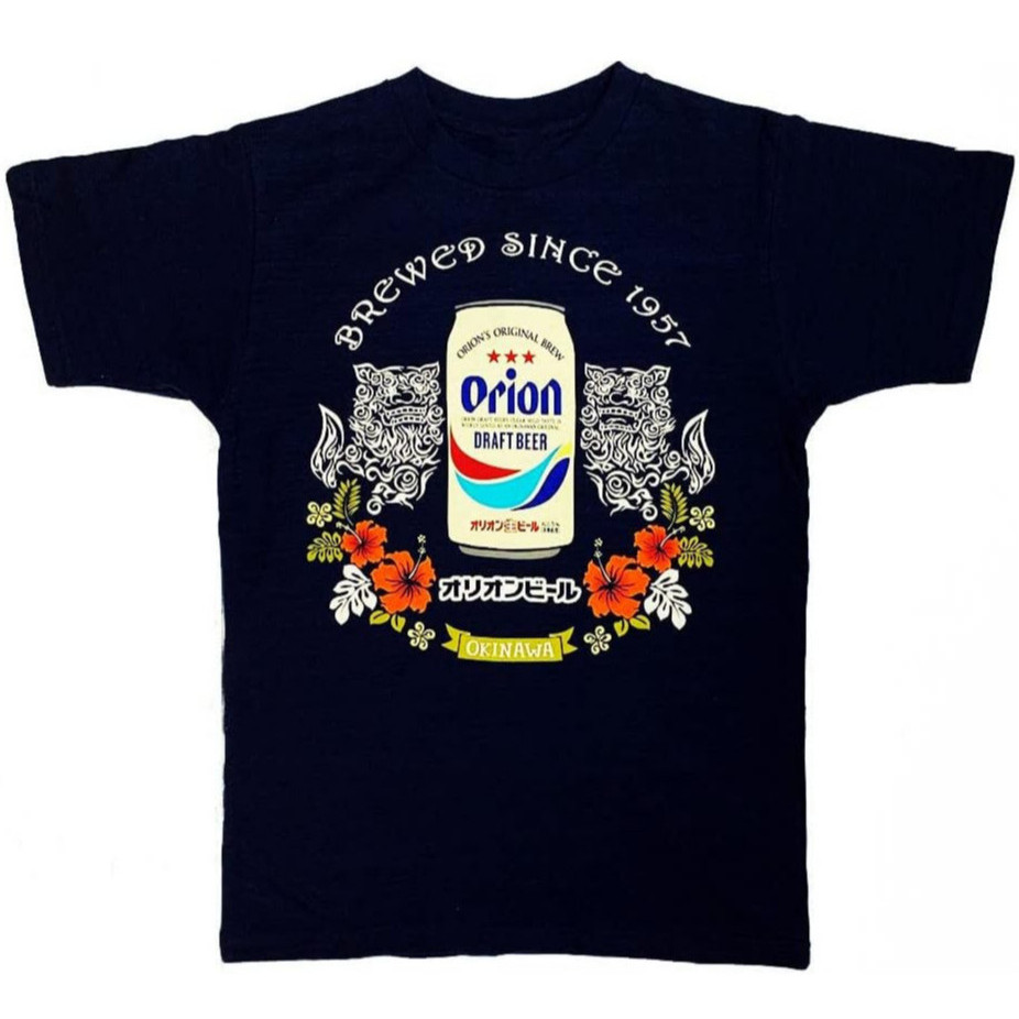 เสื้อยืด Orion Beer สําหรับผู้ชาย Okinawa ผ้าฝ้าย 100%