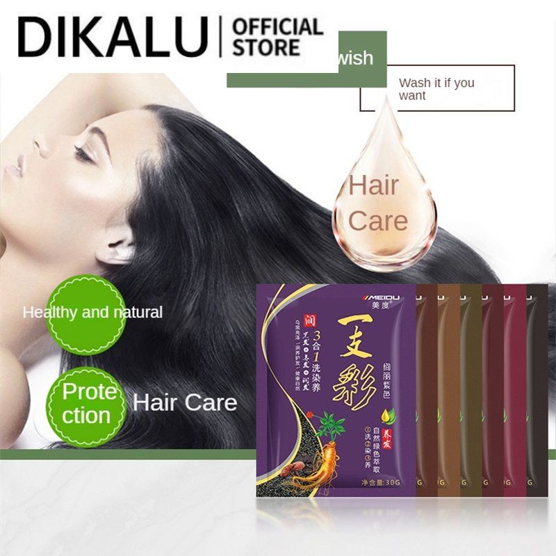 One Wash Color น้ำใส พืชฟองย้อมผม DIK DIK DIK DIK DIK