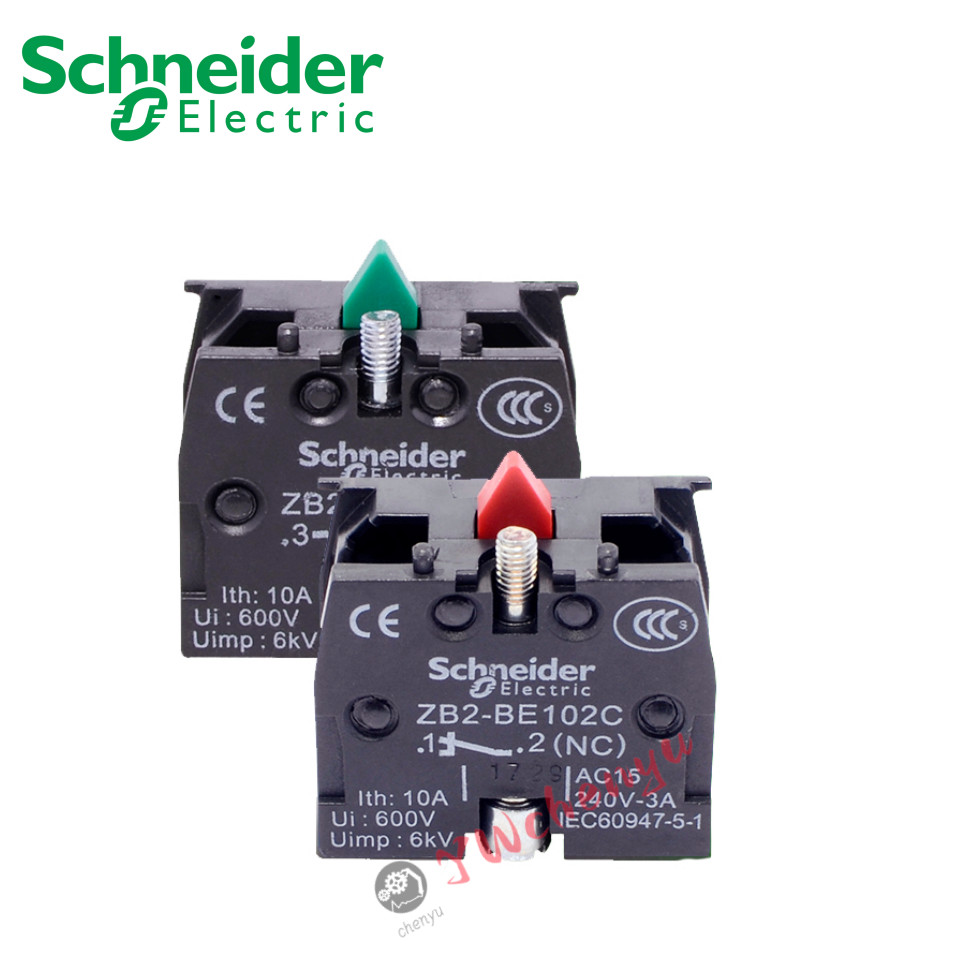 Schneider ปุ่มหน้าสัมผัสเสริม ZB2-BE101C ZB2-BE102C