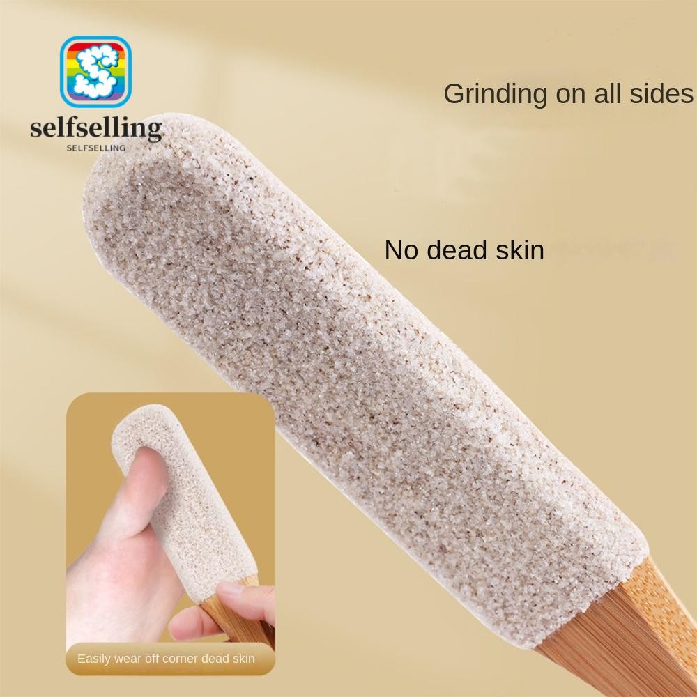 Selfs Foot Rasp, เครื่องขัดเท้าไม้ไผ่ไม่ลื่น, ซิลิคอนคาร์ไบด์ที่ทนทาน 360° เครื่องมือทําเล็บเท้าสําหรับเท้า