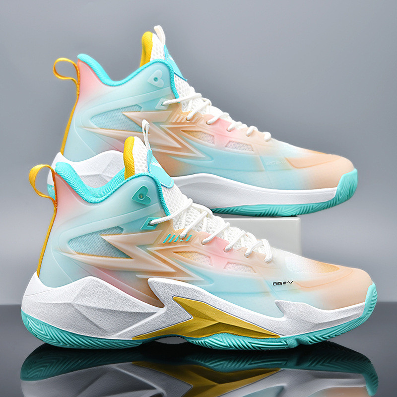รองเท้าบาสเก็ตบอลชายและหญิงคุณภาพสูงทนต่อการขัดถูระบายอากาศขนาด 35-45 Basketball shoes
