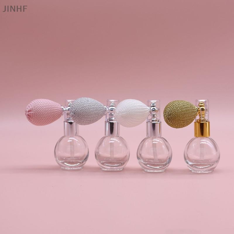 [BestBuyshop] 15ml บอลลูน AirBag ขวดน้ําหอม Atomizer รีฟิลรอบหรูหราแบบพกพาใสแก้วเปล่า Atomizer ขวดสต็อกใหม่