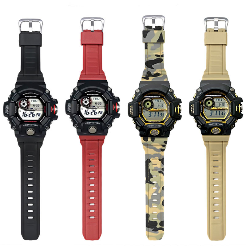 Tpu สายนาฬิกาซิลิโคนยางเรซิ่นนาฬิกาสําหรับ Casio นาฬิกาดิจิตอล Bacelet G-SHOCK GW-9400 GW-9300 G-9300 Diver Watchband กีฬาข้อมือเข็มขัดนักเรียน