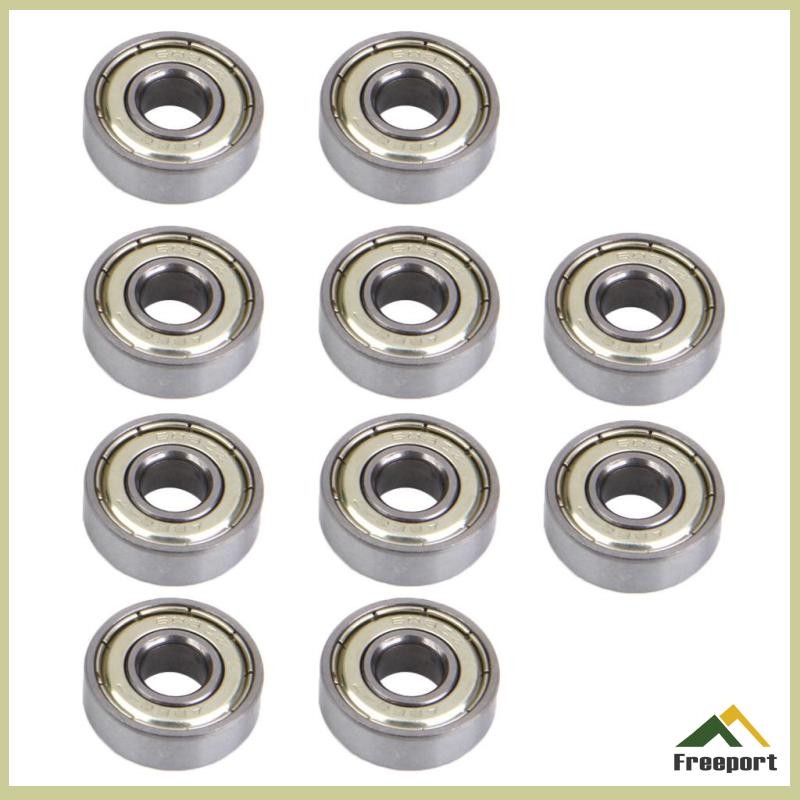 [จัดส่งในพื้นที่]10 ตลับลูกปืนสเก็ตบอร์ดทดแทน 608 zz (ABEC-7)- โล่คู่,