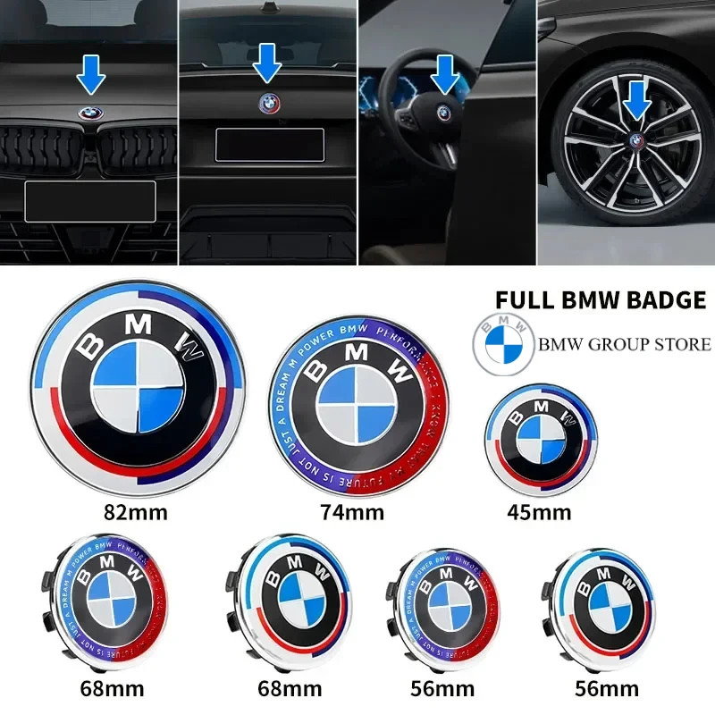 50th Anniversary Edition ด้านหน้าด้านหลังสัญลักษณ์สําหรับ BMW M3 M5 E39 E46 E39 E90 E60 F10 F30 X1 X