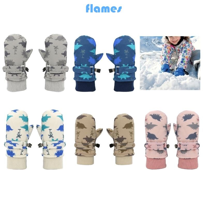 ชั้น กันน้ําเด็กถุงมือสกี กันลม ถุงมืออุ่นฤดูหนาวเหมาะสําหรับเล่นสกีสโนว์บอร์ดผจญภัยกลางแจ้ง