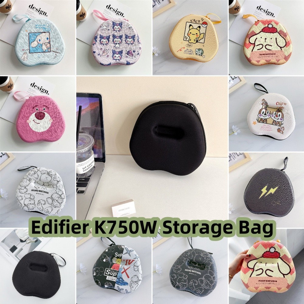 สําหรับ Edifier K750W หูฟัง Hard Case อะนิเมะการ์ตูนรูปแบบชุดหูฟัง Earpads EVA ปลอกกล่อง