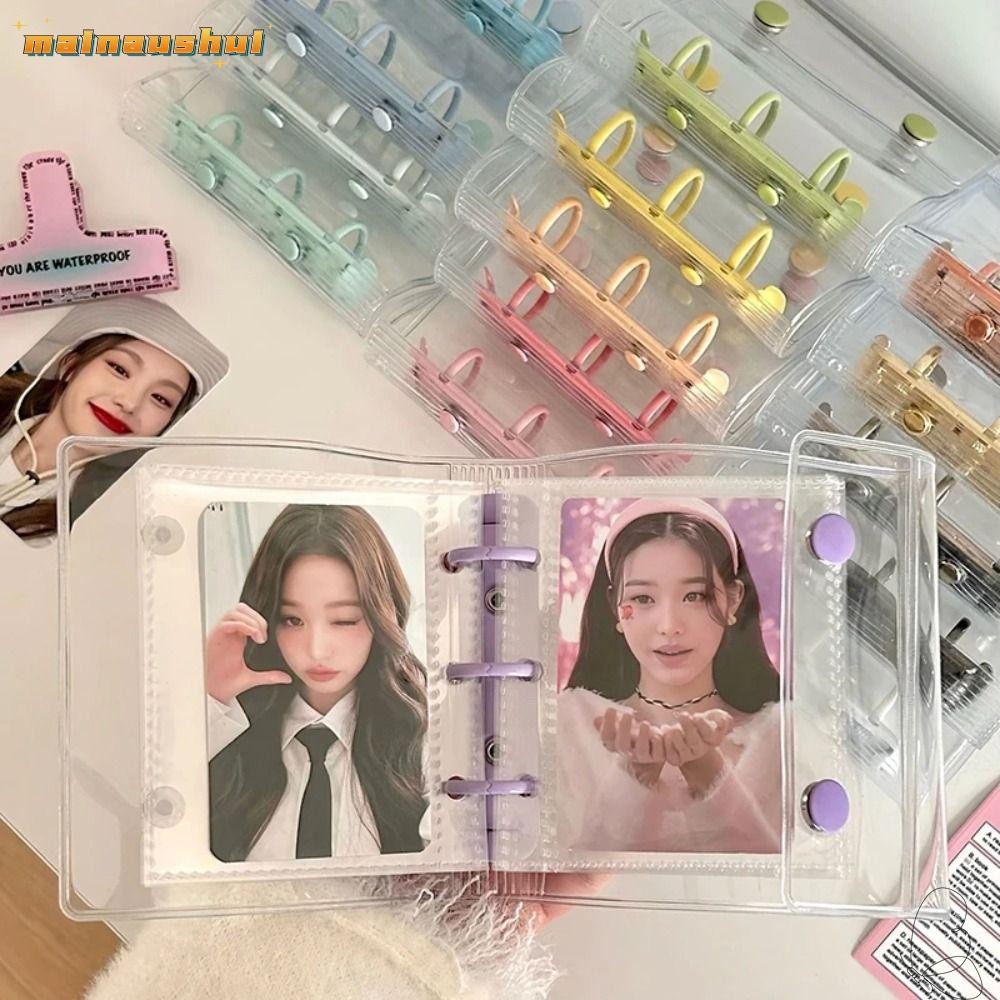 Mainaushui Binder อัลบั้มภาพ, ที่ใส่โฟโต้การ์ดกันน้ํา PVC, รูปภาพไอดอลเก็บสมุดการ์ดชื่อแบบหลวม