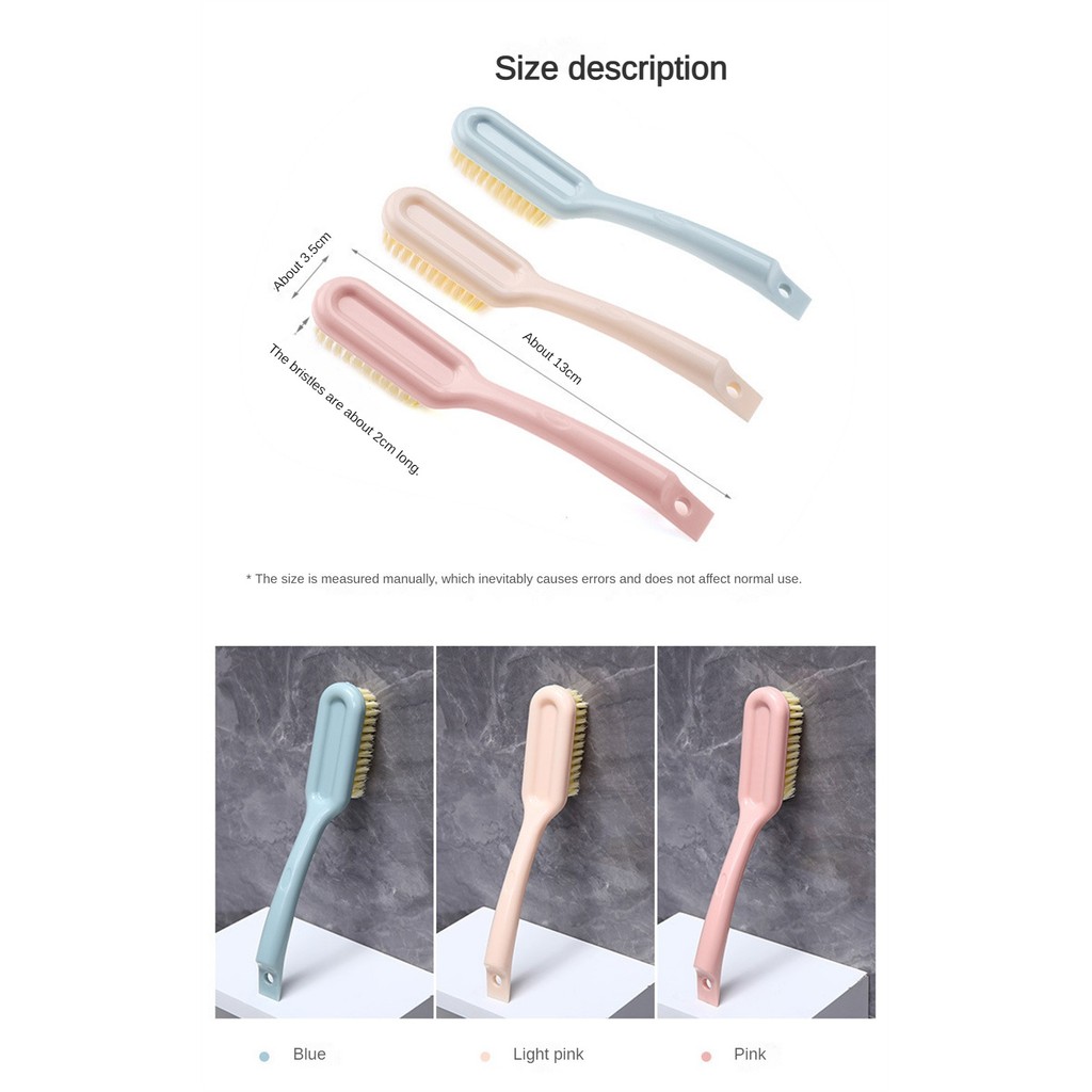 ด้ามยาวแปรงขัดขนนุ่มซักรีดเสื้อผ้ารองเท้าแปรงขัดรองเท้าแบบพกพาแปรงทําความสะอาดสําหรับห้องครัวห้องน้ํา - รูปที่ 6