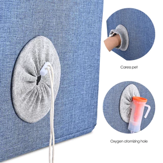 【จัดส่งท้องถิ่น】Gatycallaty สัตว์เลี้ยงสุนัขแมวสัตว์กรงออกซิเจนสําหรับไอหายใจการรักษากล่อง Atomization