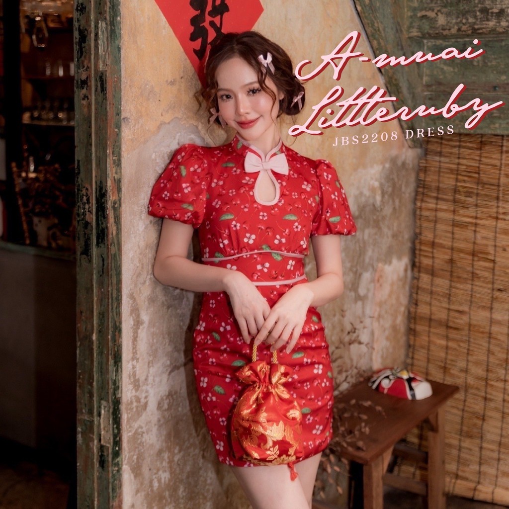 #JBS2208 A-Muai LittleRuby Dress มินิเดรสกี่เพ้า