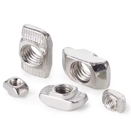10 ชิ้น T Nut Hammer T-Nut เลื่อน Drop In Nut Fasten Connector สําหรับ 2020 3030 อลูมิเนียม Extrusio