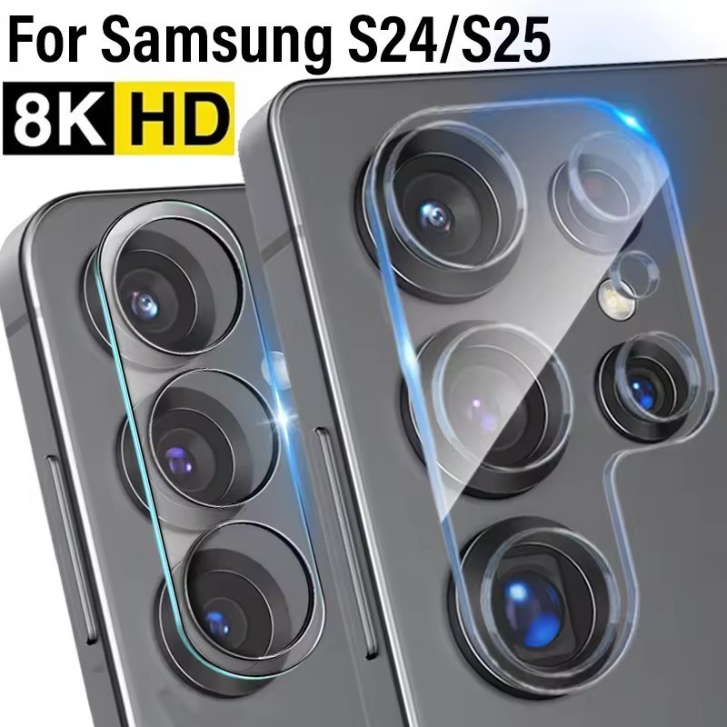 โปร่งใส 3D กล้องเลนส์ป้องกัน  ฝาครอบเลนส์ใส สำหรับ SAMSUNG S25Ultra A16 A26 A36 A56 A55 A25 A15 A05 A05S 5G 2023  007