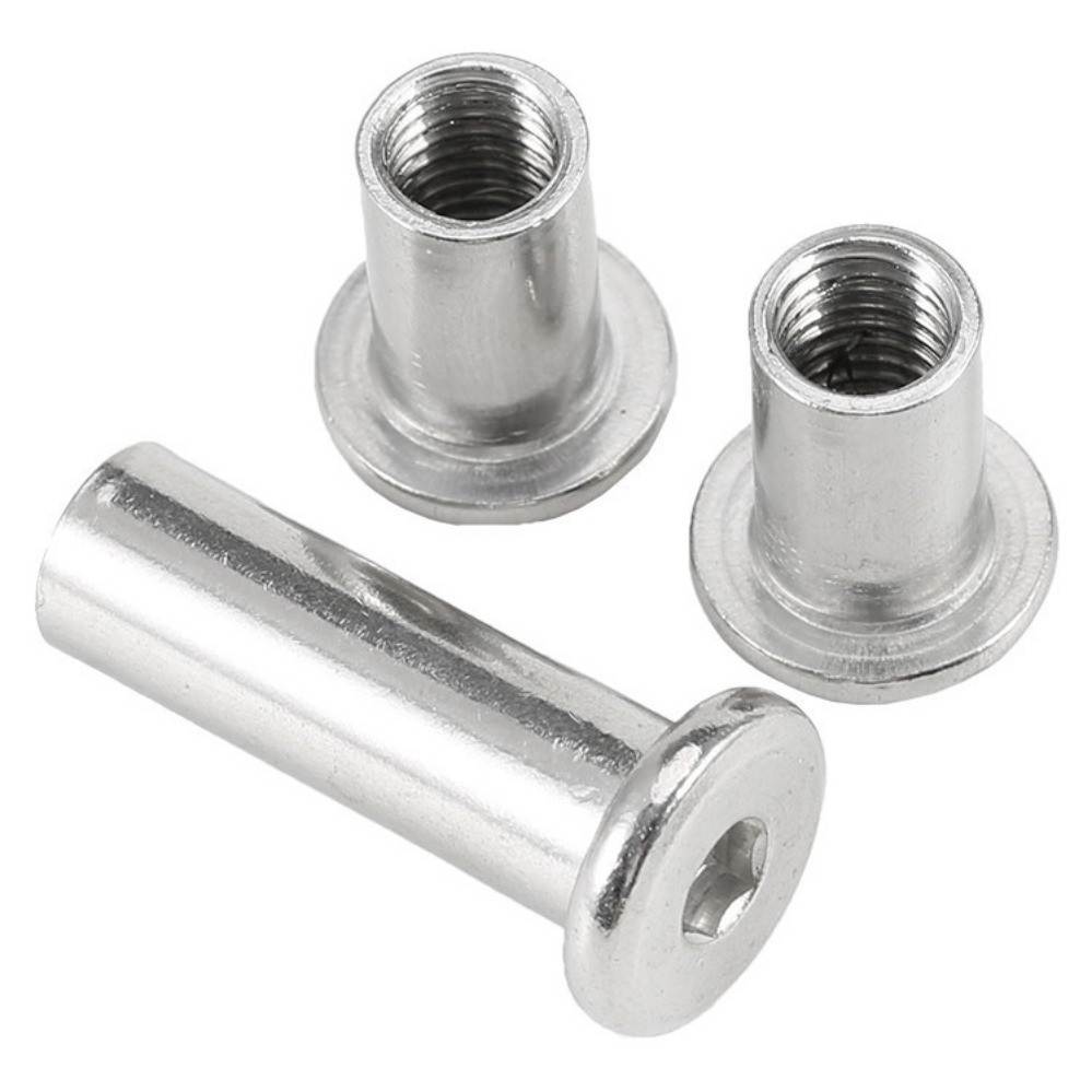 [จัดส่งด่วน] น็อตไม้อัดสแตนเลส 304 เฟอร์นิเจอร์น็อต M2/M3/M4 (AZY-DM) (Y20) (x19)