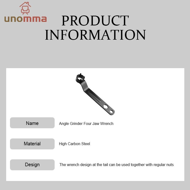 🎈ประแจ ประแจปรับสี่กรงเล็บ1ชิ้น,สิ่งที่แนบมาประแจปรับด้วยมือ,เครื่องมือถอดชิ้นส่วน unomma