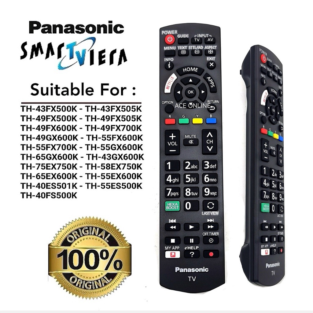 PANASONIC LED SMART TV REMOTE CONTROL (หรือ OEM)