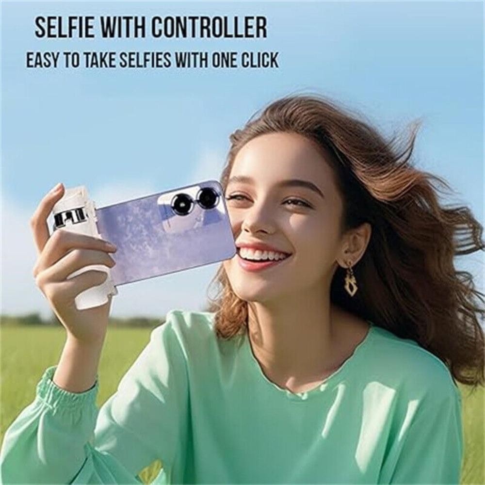Elliejam Mini Selfie Stick, 3 in 1 พร้อมขาตั้งกล้องโทรศัพท์มือถือที่ถอดออกได้,มัลติฟังก์ชั่นขยาย Grip ปรับ Bluetooth Selfie Stick Vlog การถ่ายภาพสด