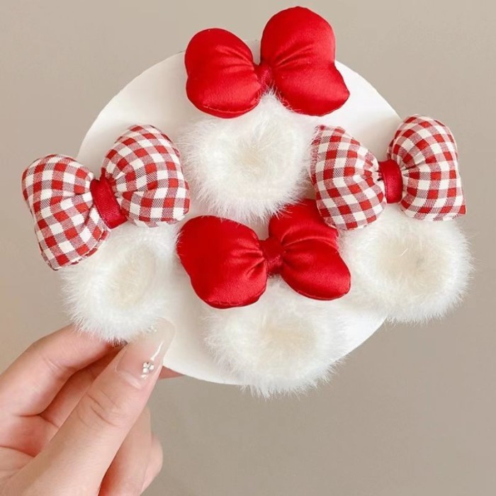 OMB RIBBON MICKEY CHILDRENS HAIR TIE, KOREAN RIBBON