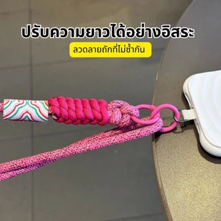 สากลถักโทรศัพท์มือถือ สายคล้องโทรศัพท์มือถือเชือกพวงกุญ โทรศัพท์มือถือ สายคล้องกล้อง พวงกุญแจ สไตล์ INS สายคล้องโทรศัพท์