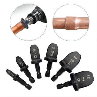 LANSEL1 5/6 ชิ้นท่อทองแดง Expander, เหล็กหกเหลี่ยมจับท่อรู Flare Extender, Take-over เครื่องมือคู่มือ HVAC ซ่อมชุด Swage เครื่องมือ