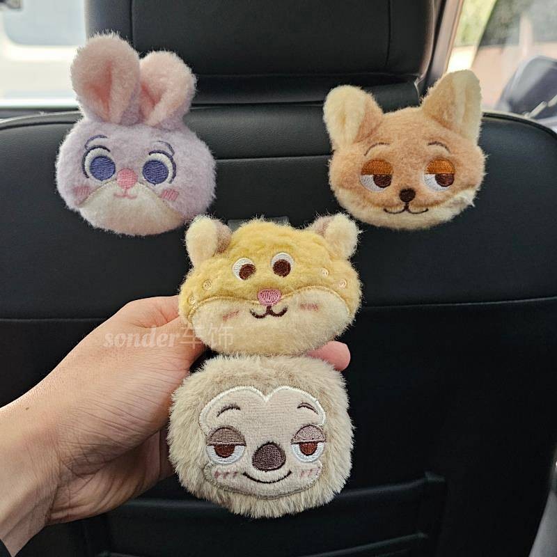 Zootopia Car Hook Multifunctional Seat Back Hook Container for Cars Storage Car Interior Design Supp