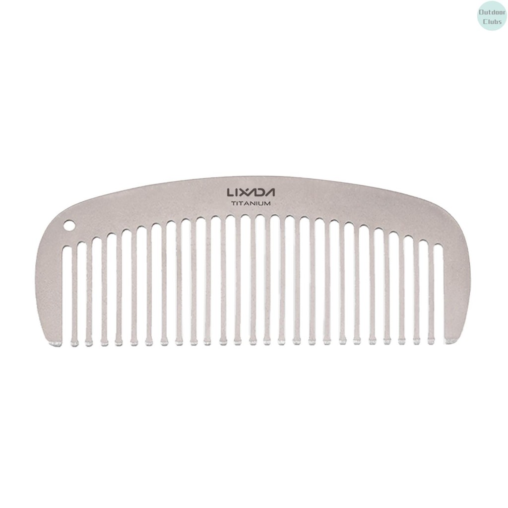 [คลับกลางแจ้ง] Titanium Anti-Static Hair & Beard Comb by Lixada