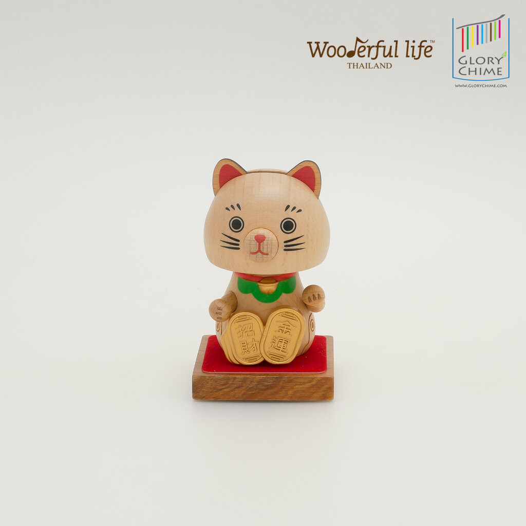 Wooderful Life ตุ๊กตาหัวสปริง แมวกวัก