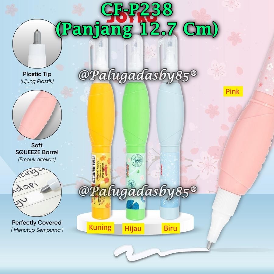 (1 ชิ้น) Correction Fluid JOYKO CF-P238 / Joyko CF-P238 Liquid Eraser Correction Fluid (1 ชิ้น)