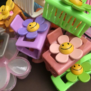 O1308 กิ๊บหนีบผมสไตล์เกาหลี ดอกเดซี่หน้ายิ้ม พร้อมส่งในไทย