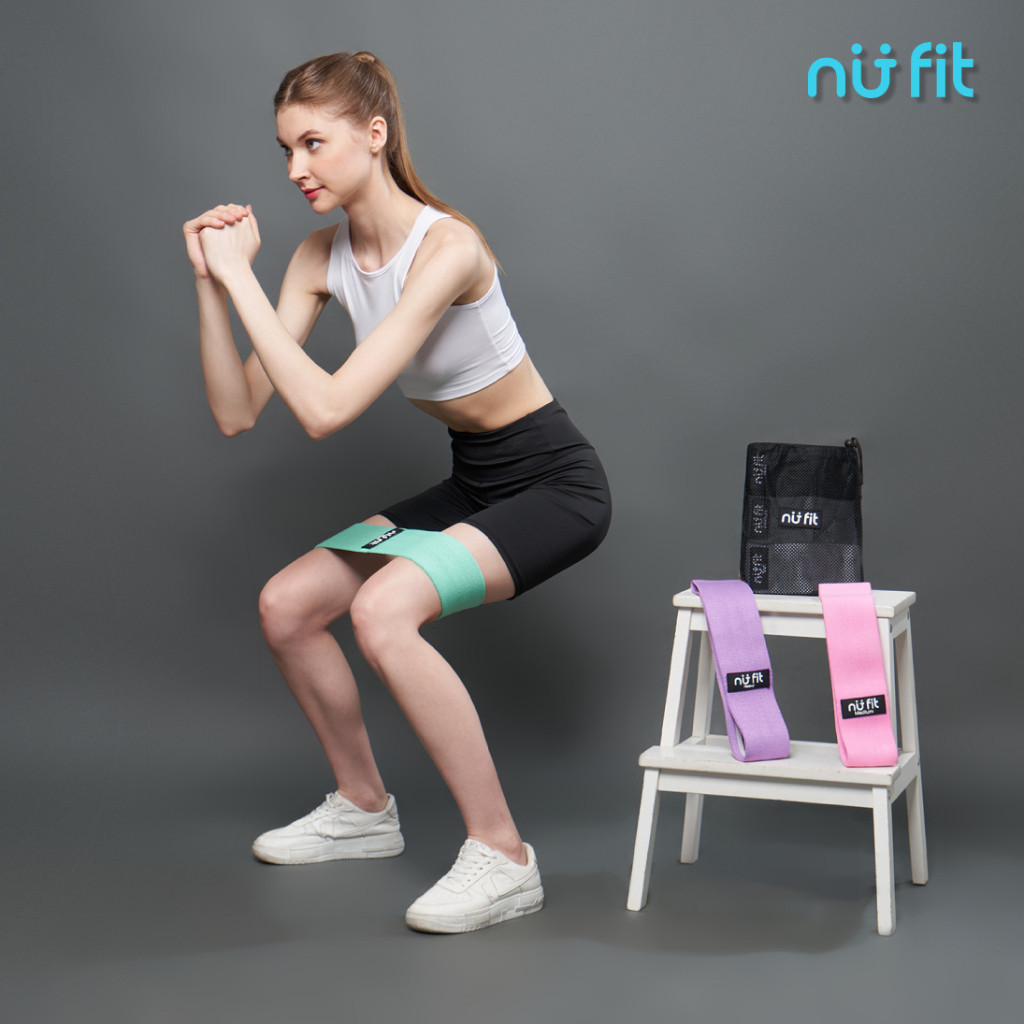 Nu Fit - Resistance Hip Band - Hip Resistance Band - Hip Band - Booty Band - Squat Band - Yoga Hip B