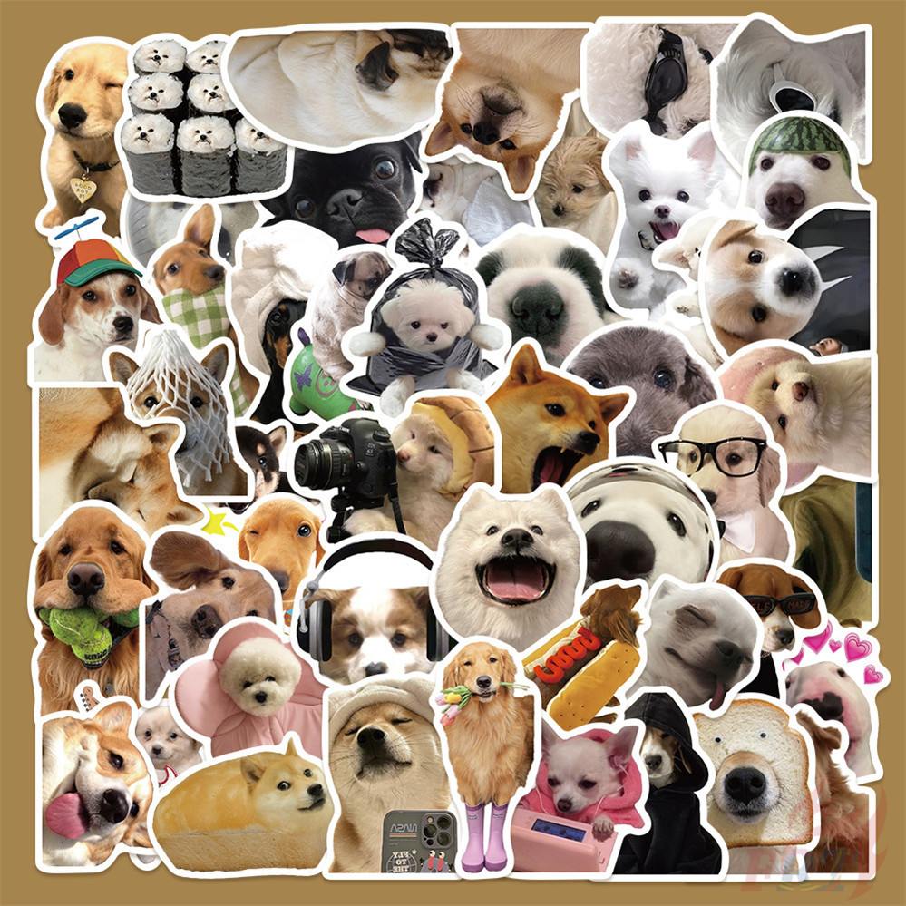 ❉ Funny Dogs Emoji Series 02 สติ๊กเกอร์ ❉ 50 ชิ้น/เซ็ต DIY แฟชั่นสติ๊กเกอร์ Doodle กันน้ํา