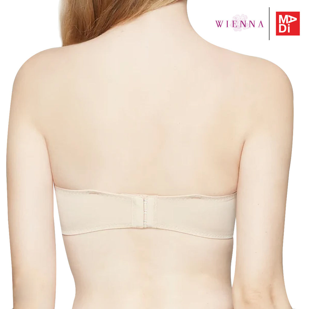 Wienna เสื้อในไร้โครง ถอดสายได้ เพิ่มขอบยางด้านหลัง ช่วยให้ยึดเกาะให้มั่นใจ (STRAPLESS BRA) DB35200 — صورة 3
