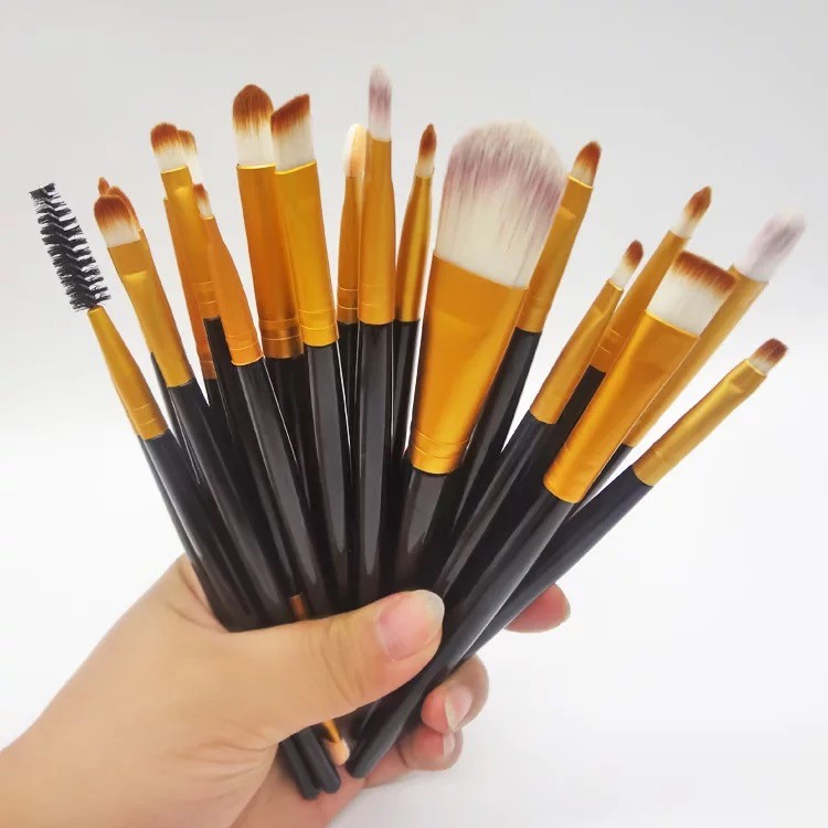 เซ็ตแปรงแต่งหน้า 20 ชิ้น แปรงไฮไลท์แปรงอายแชโดว์แปรงปัดแก้ม ขนแปรงนุ่มพิเศษ หนาแน่นและกะทัดรัด - รูปที่ 6