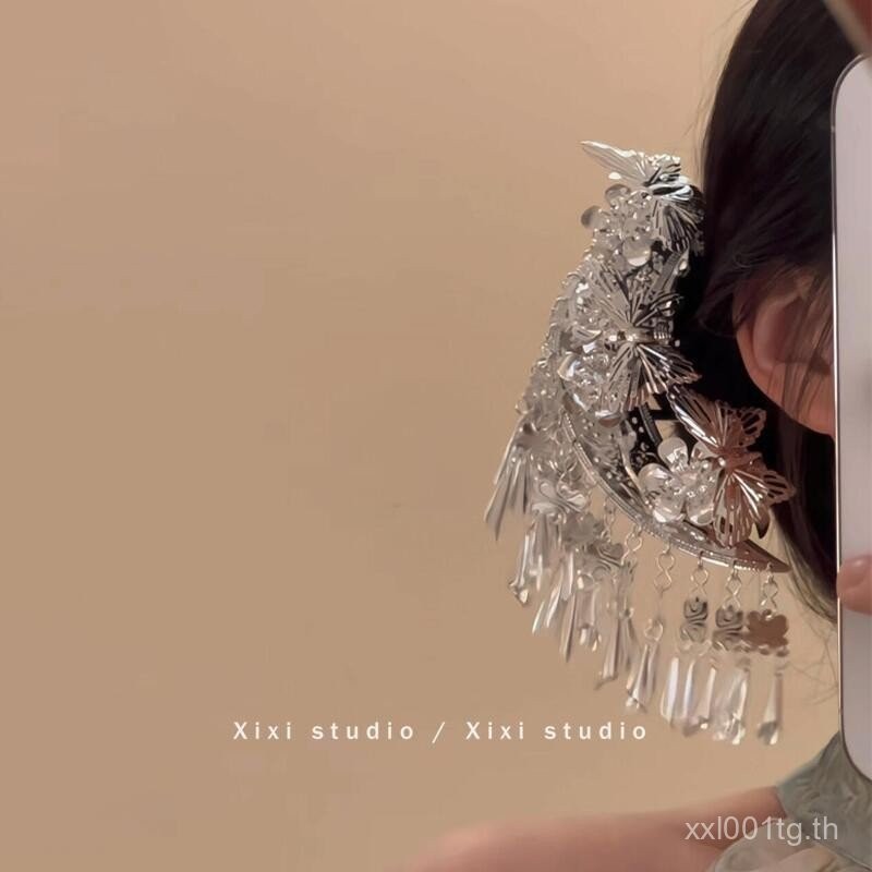 Miaojiang สาวสไตล์แปลกใหม่ Miaozuno พู่ขั้นตอนเขย่า Hairpin สไตล์ All-Match หรูหรา High-End อุปกรณ์เสริมผมหญิงผลิตภัณฑ์ใหม่ E6D - รูปที่ 2