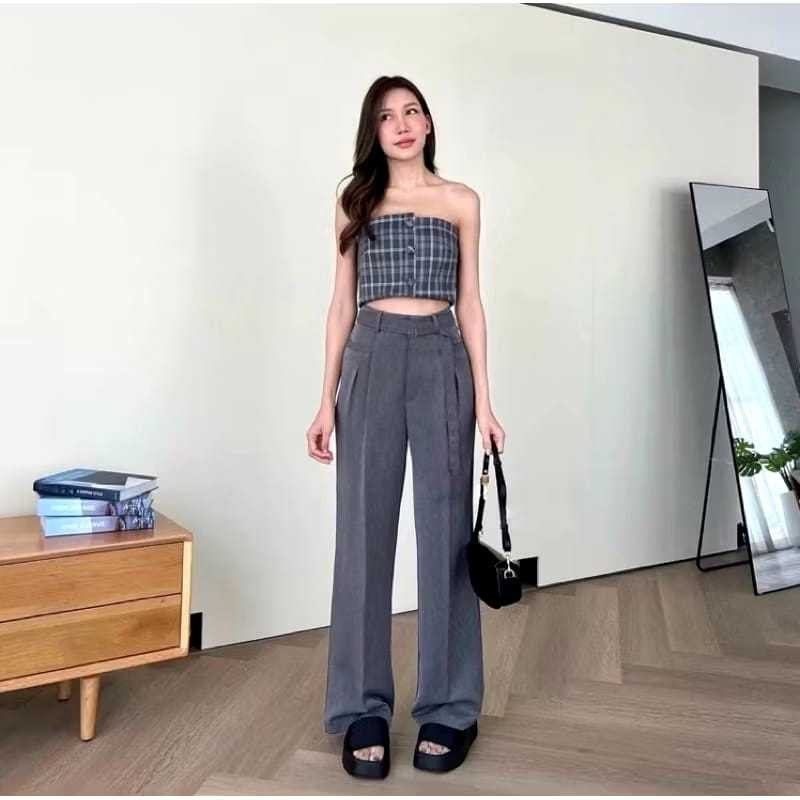 Obi Pants Loose Pants Women Highwaist