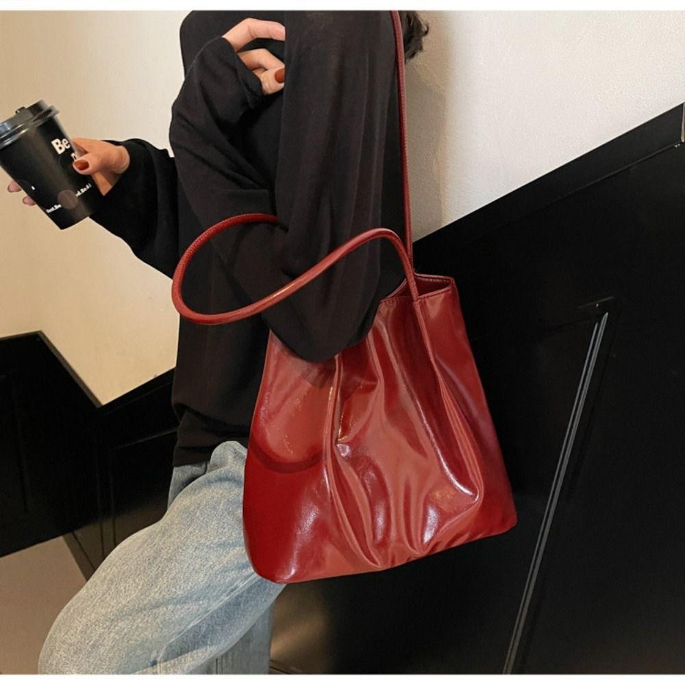 MUNDAUN ถุงสะพายเอวิธีการช้อปpingและใช้งานประจำวันสำหรับผู้หญิง ทำจากหนังPU สีเดียว ความจุขนาดใหญ่ - รูปที่ 3