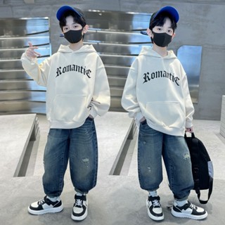 พร้อมสต็อก120-170เซนติเมตรเด็กชายแฟชั่นหลวมสบายๆคลุมด้วยผ้าเ…