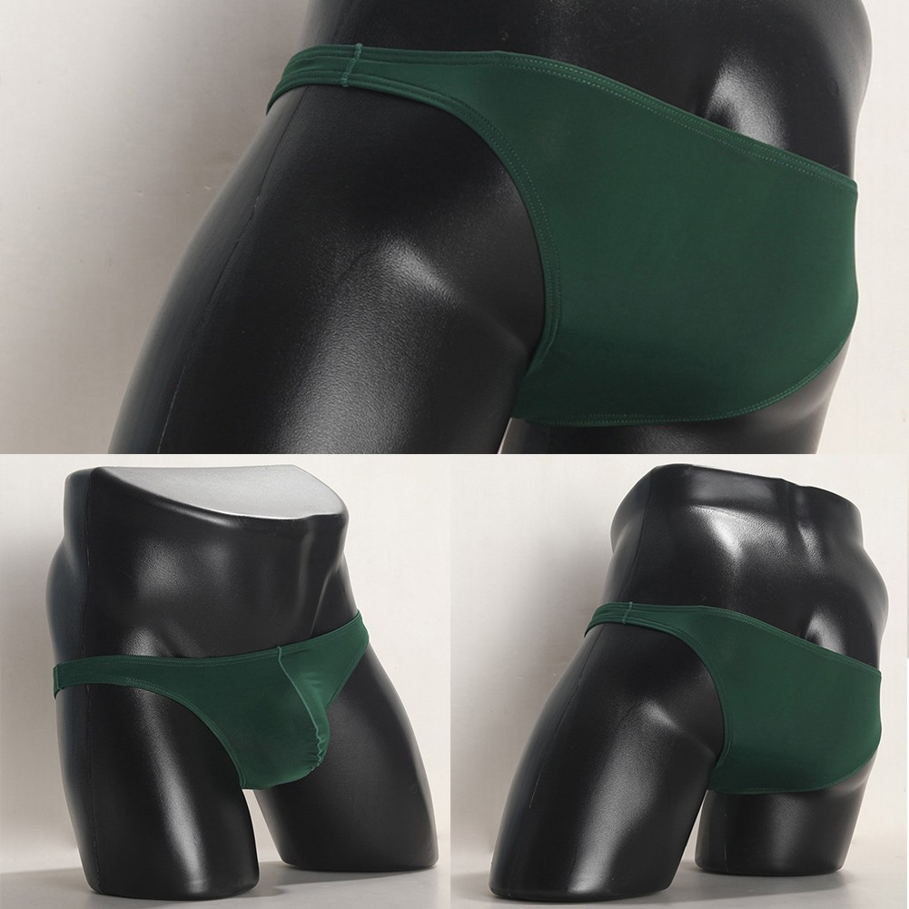 [COLORHM] กางเกงชั้นในผ้าไหมน้ําแข็งสําหรับผู้ชายกระเป๋าซีทรูแนวราบชุดชั้นในกางเกงระบายอากาศ