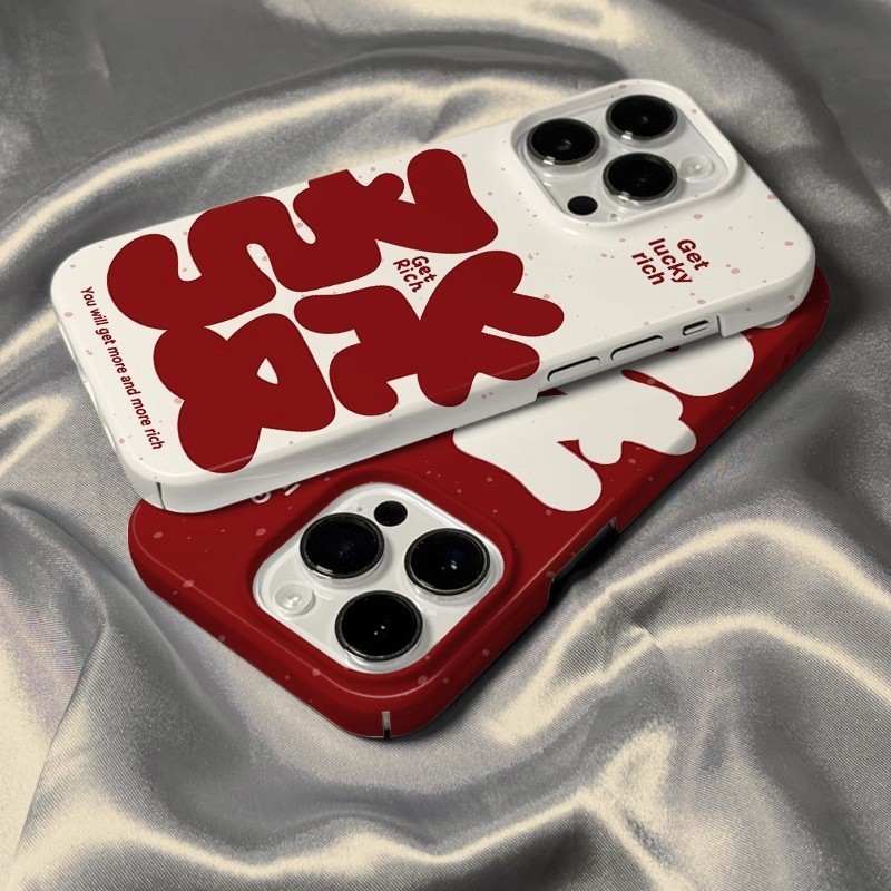 เคสป้องกันแบบอักษรจีนสุดอินเทรนด์สำหรับ iPhone 15PROMAX 16ซิลิโคนป้องกันรอยขีดข่วน xsmax 13PROMAX เคสแข็ง15pro 14PROMAX เคสโทรศัพท์มือถือ7/8 14Pro 16plus ครึ่งแพ็ค12PROMAX